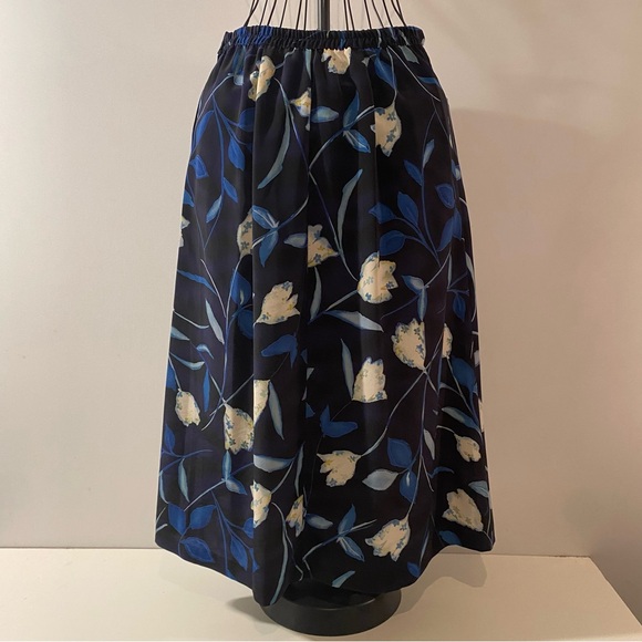 Vintage East Coast Side Zipper Elastic Waist On Back Skirt Size 18W - Picture 2 of 5